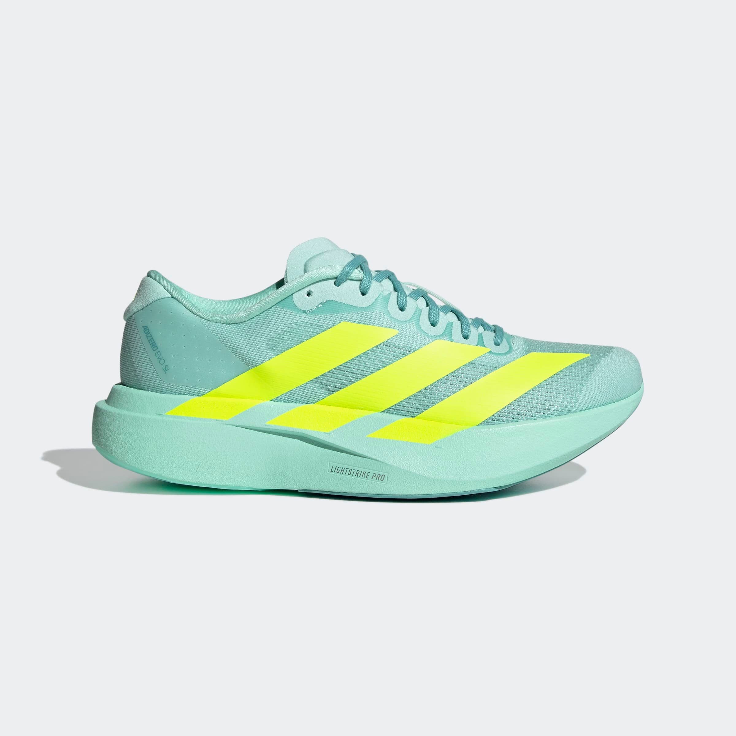 adidas Adizero Evo SL Semi Flash Aqua Lucid Lemon (Women's) — foto 5