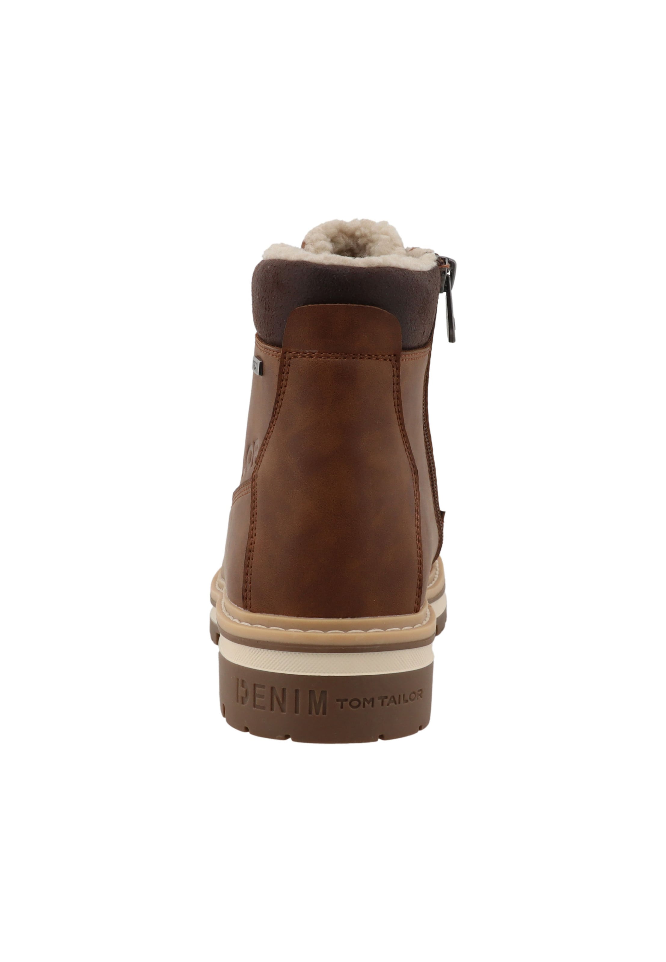 TOM TAILOR Veterboots in Bruin