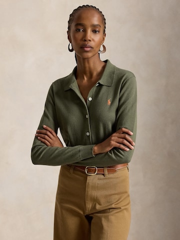 Cardigan Polo Ralph Lauren en vert : devant