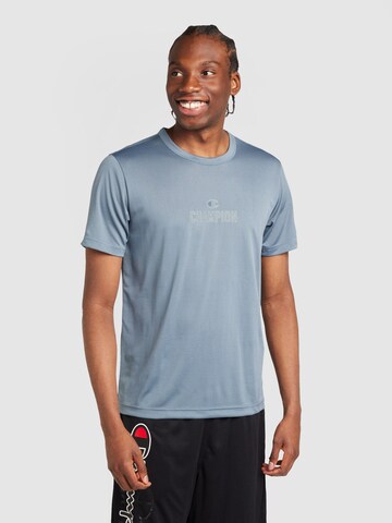 Champion Authentic Athletic Apparel Λειτουργικό μπλουζάκι σε γκρι: μπροστά