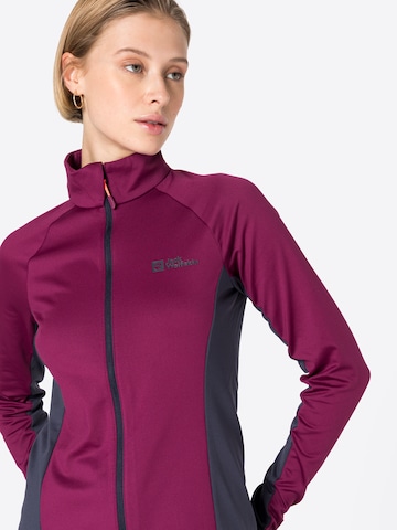 JACK WOLFSKIN Sportief sweatvest in Lila