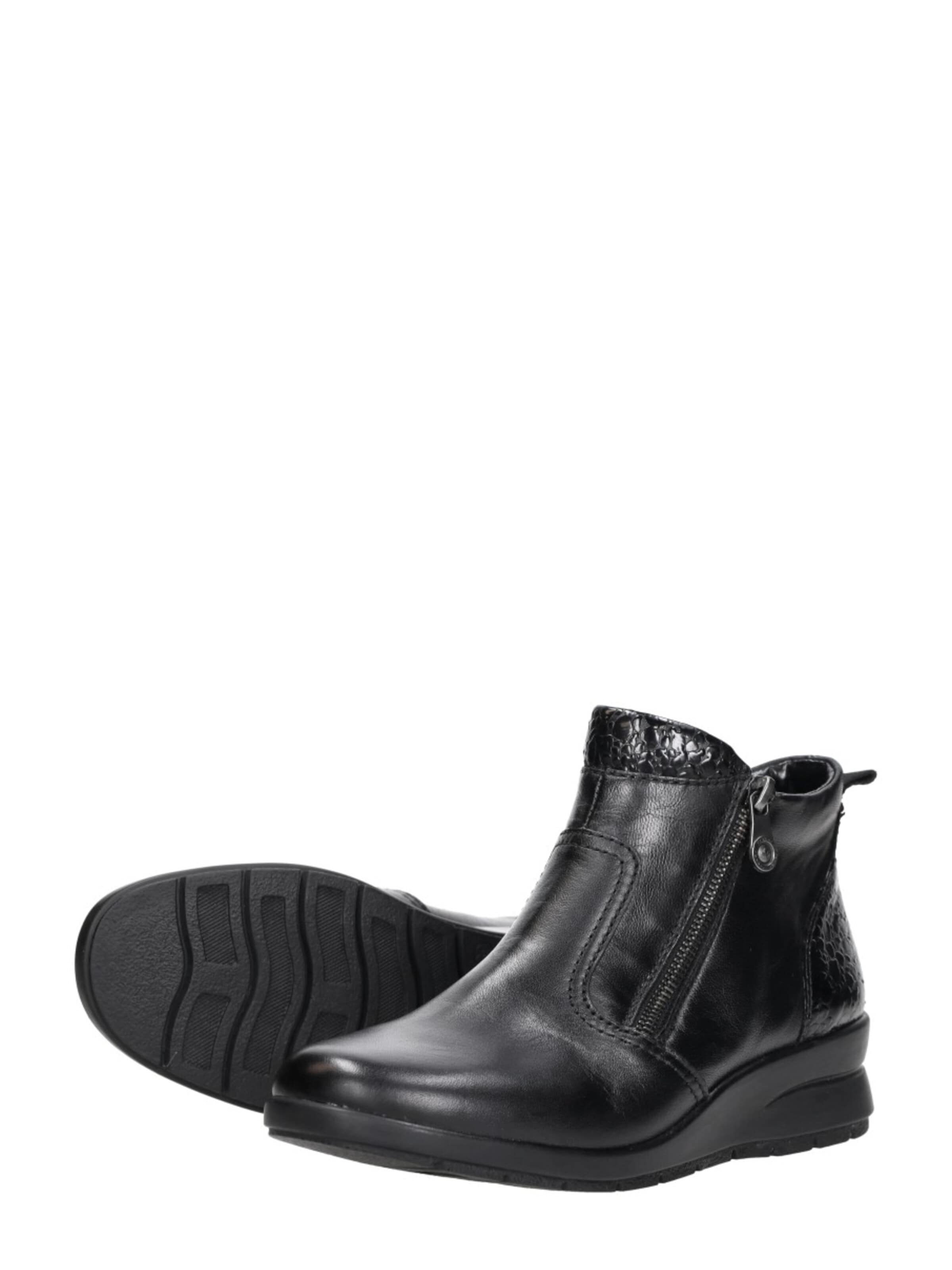 Rieker Boots 'Enkellaarsjes Plat' in Black