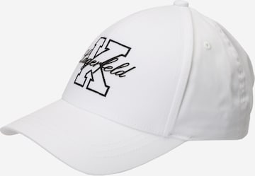 Karl Lagerfeld Cap in Weiß: Vorderseite