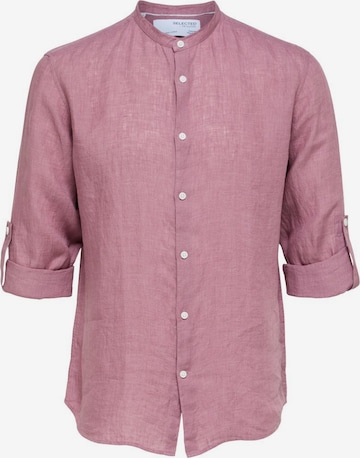 SELECTED HOMME Button Up Shirt 'Kylian' in Pink: front