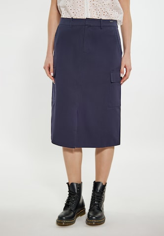 DreiMaster Vintage Rok in Blauw: voorkant