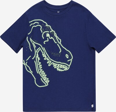 GAP Shirt 'FLASH' in de kleur Blauw / Neongroen, Productweergave
