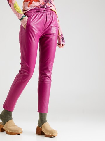 OAKWOOD Slim fit Trousers 'GIFT' in Purple: front