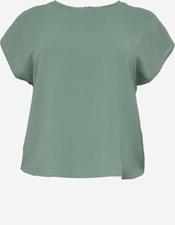 Vero Moda Curve Bluse 'CINGE' i grøn: forside