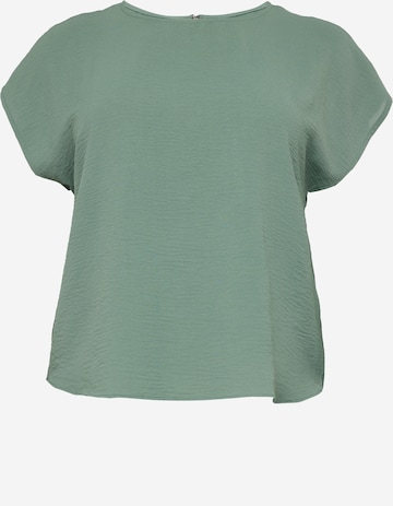 Vero Moda Curve Блуза 'CINGE' в зелено: отпред