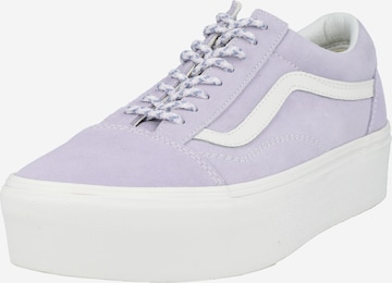 Baskets basses VANS en violet : devant