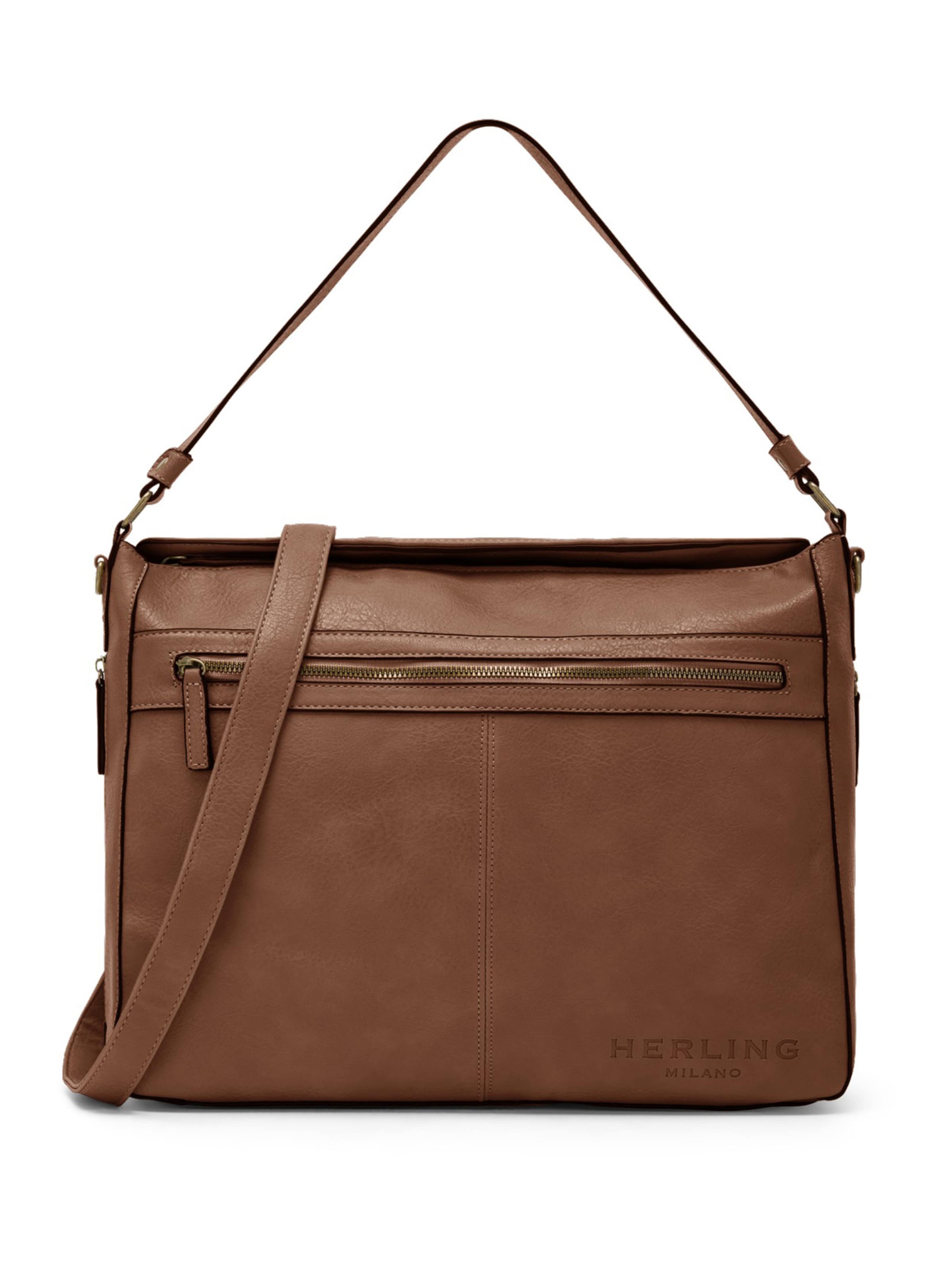 Herling Shopper 'Schumann' in Braun: Vorderseite