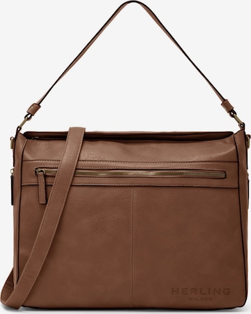 Herling Shopper 'Schumann' in Braun: Vorderseite