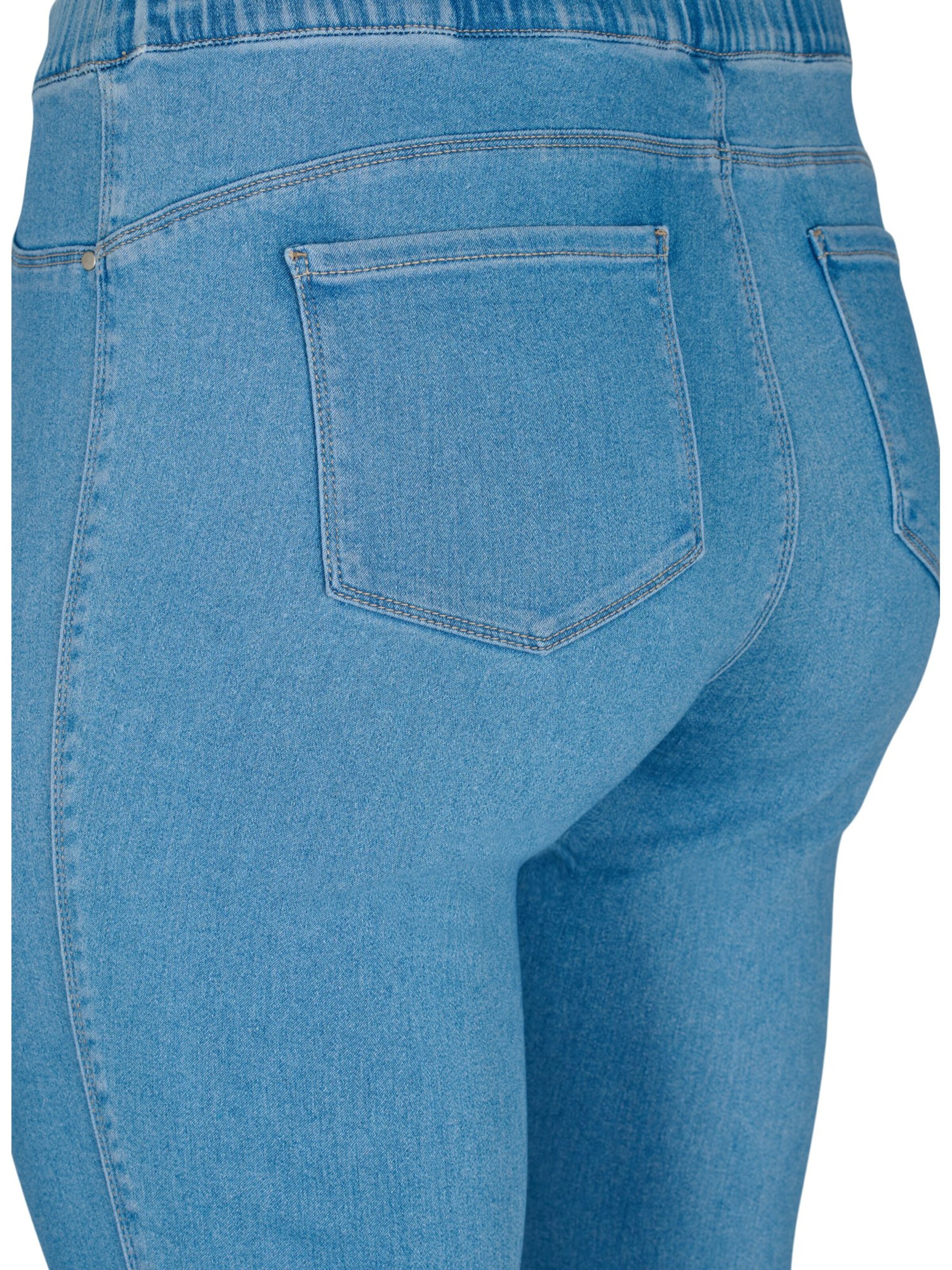 Zizzi Skinny Jeggings i blå