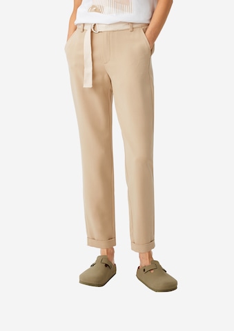 COMMA Regular Bukse i beige: forside