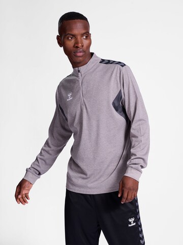 Hummel Sports sweatshirt in Grey: front