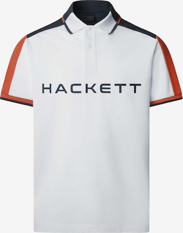 Hackett London Poloshirt in Weiß: Vorderseite