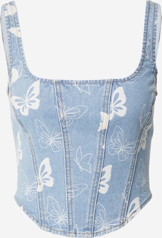 florence by mills exclusive for ABOUT YOU Top 'Sun-Kissed' in Blue: front