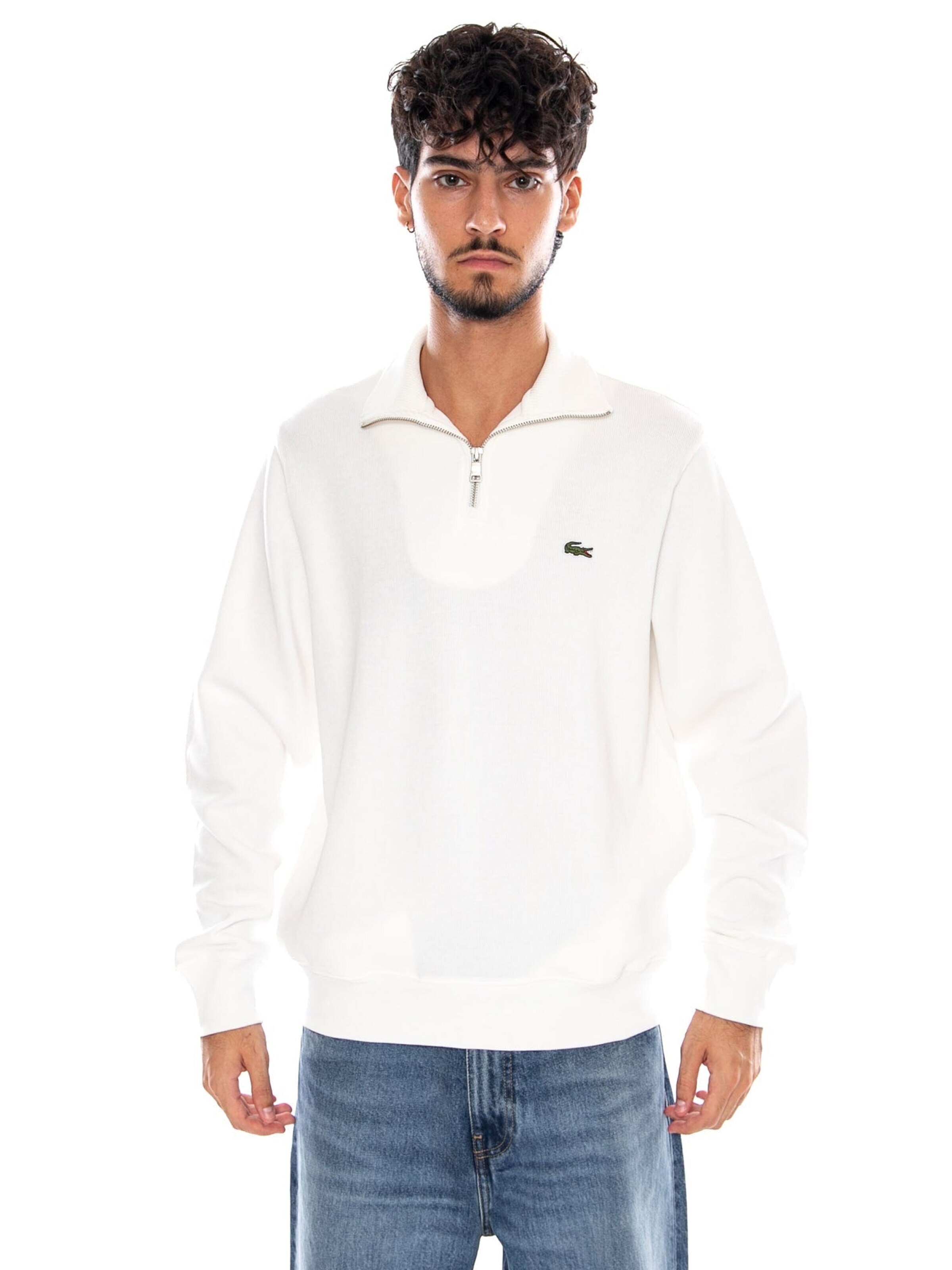 LACOSTE Sweatshirt in S in de kleur Wit, Productweergave