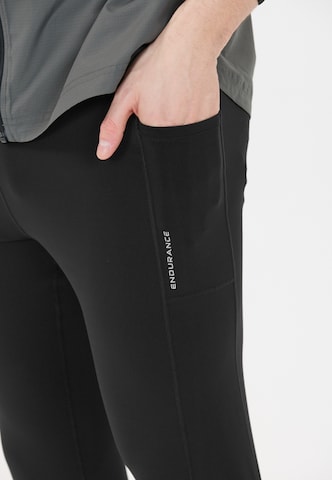 ENDURANCE Slimfit Sportbroek 'Strong' in Zwart