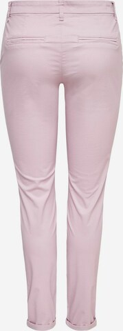 Coupe slim Pantalon chino 'Paris' ONLY en rose