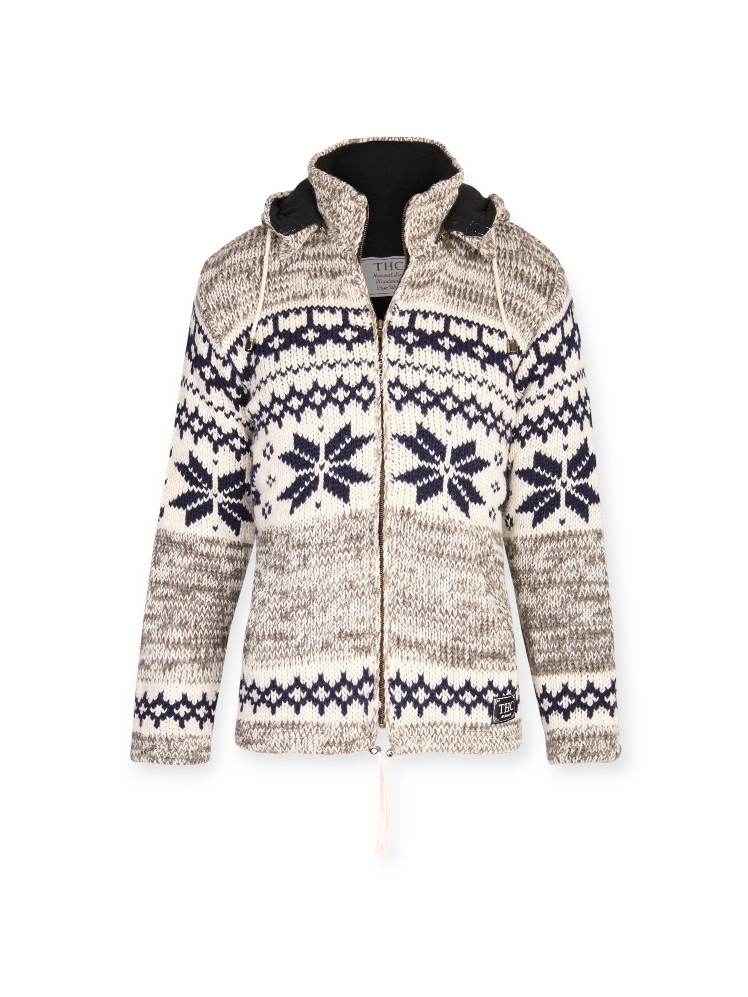 THC Natural Line Strickjacke 'THC 609'‌‌‌‌‌‌‌‌‌ in Blau: Vorderseite