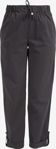 HELMIDGE Tapered Broek in Groen: voorkant