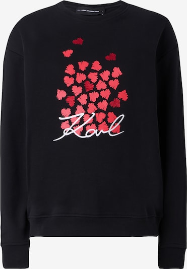 Karl Lagerfeld Collegepaita värissä punainen / vaaleanpunainen / musta / valkoinen, Tuotenäkymä