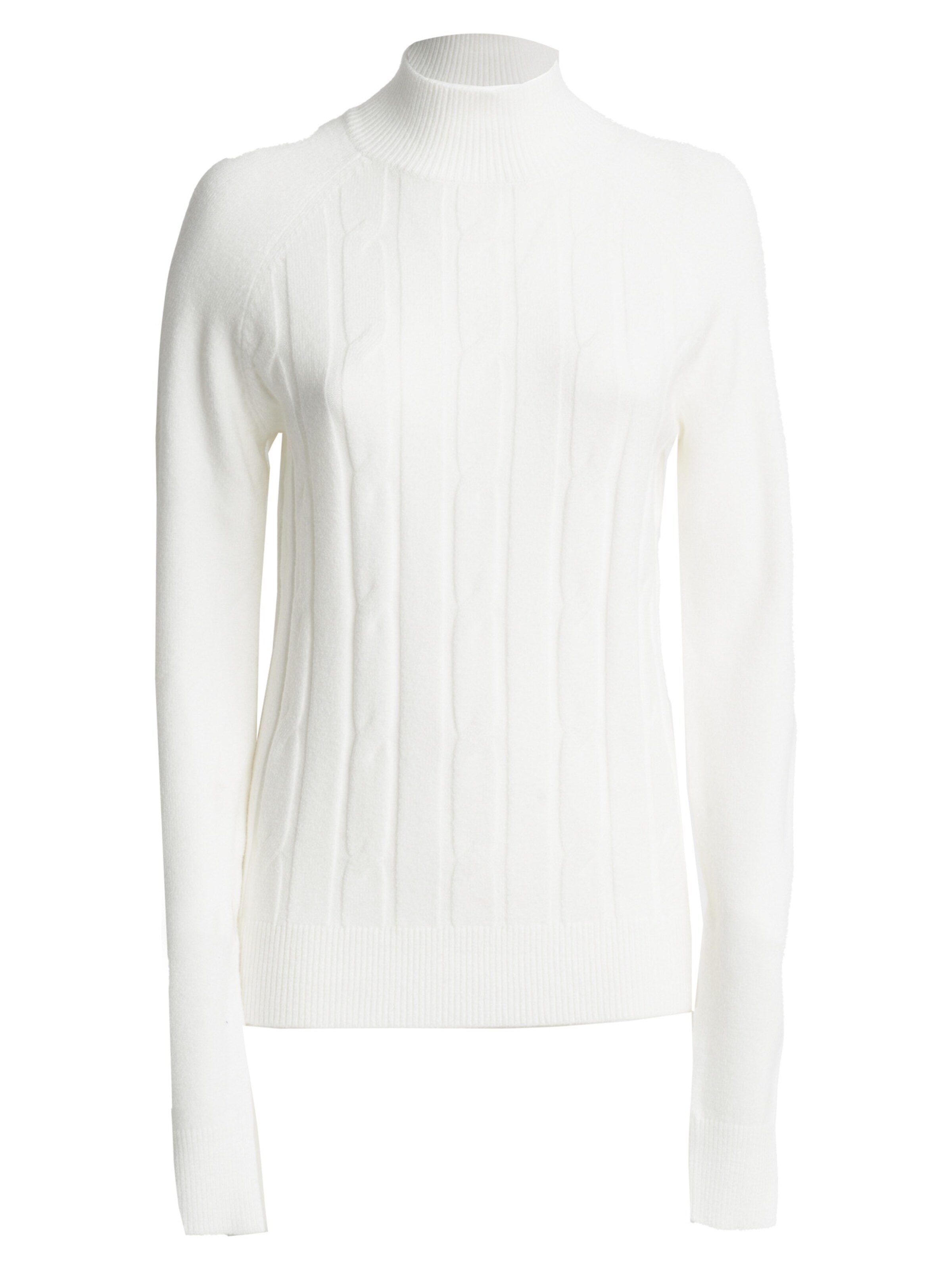 Influencer Sweater in White: front
