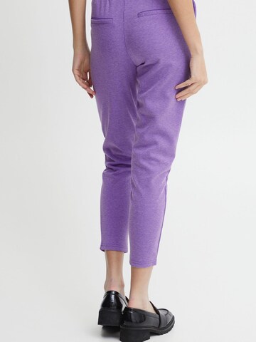 ICHI Skinny Trousers 'KATE' in Purple