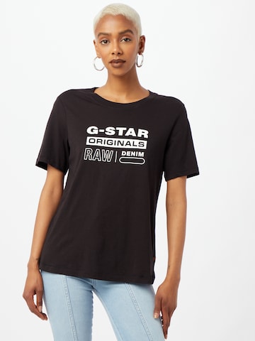 G-Star RAW Shirt in Zwart: voorkant