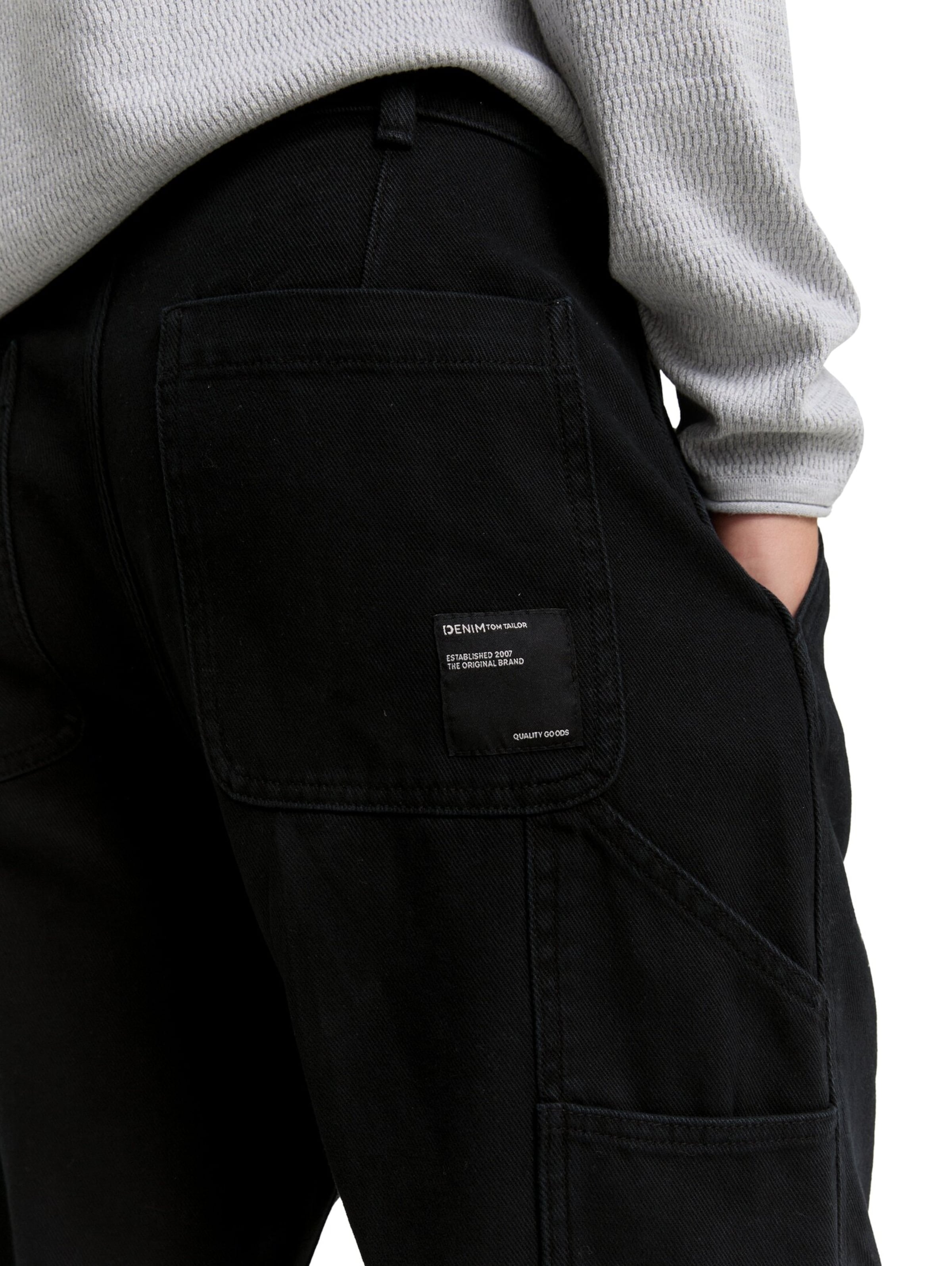 TOM TAILOR DENIM Loose fit Jeans in Black