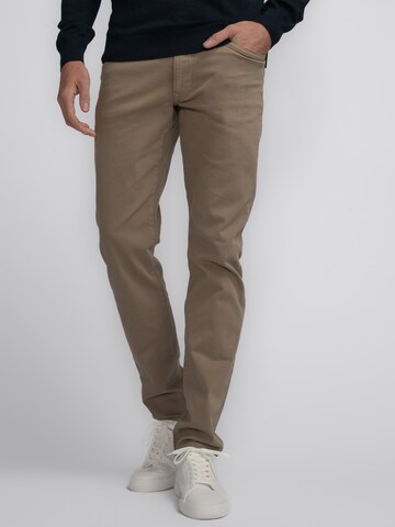 Petrol Industries Slimfit Jeans 'Seaham Denali' in Bruin: voorkant