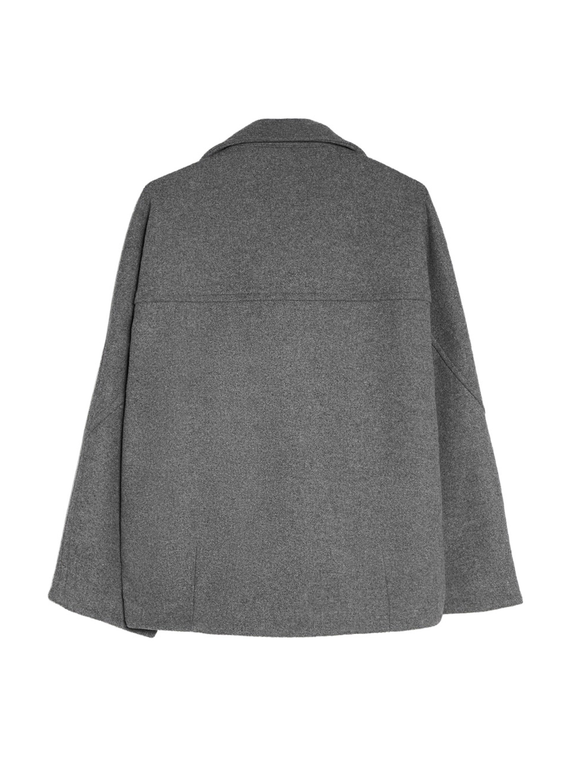 Bershka Between-season jacket in Grey: back
