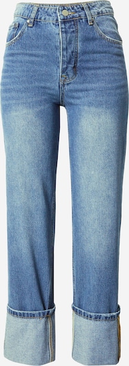 Jeans Warehouse pe albastru denim, Vizualizare produs