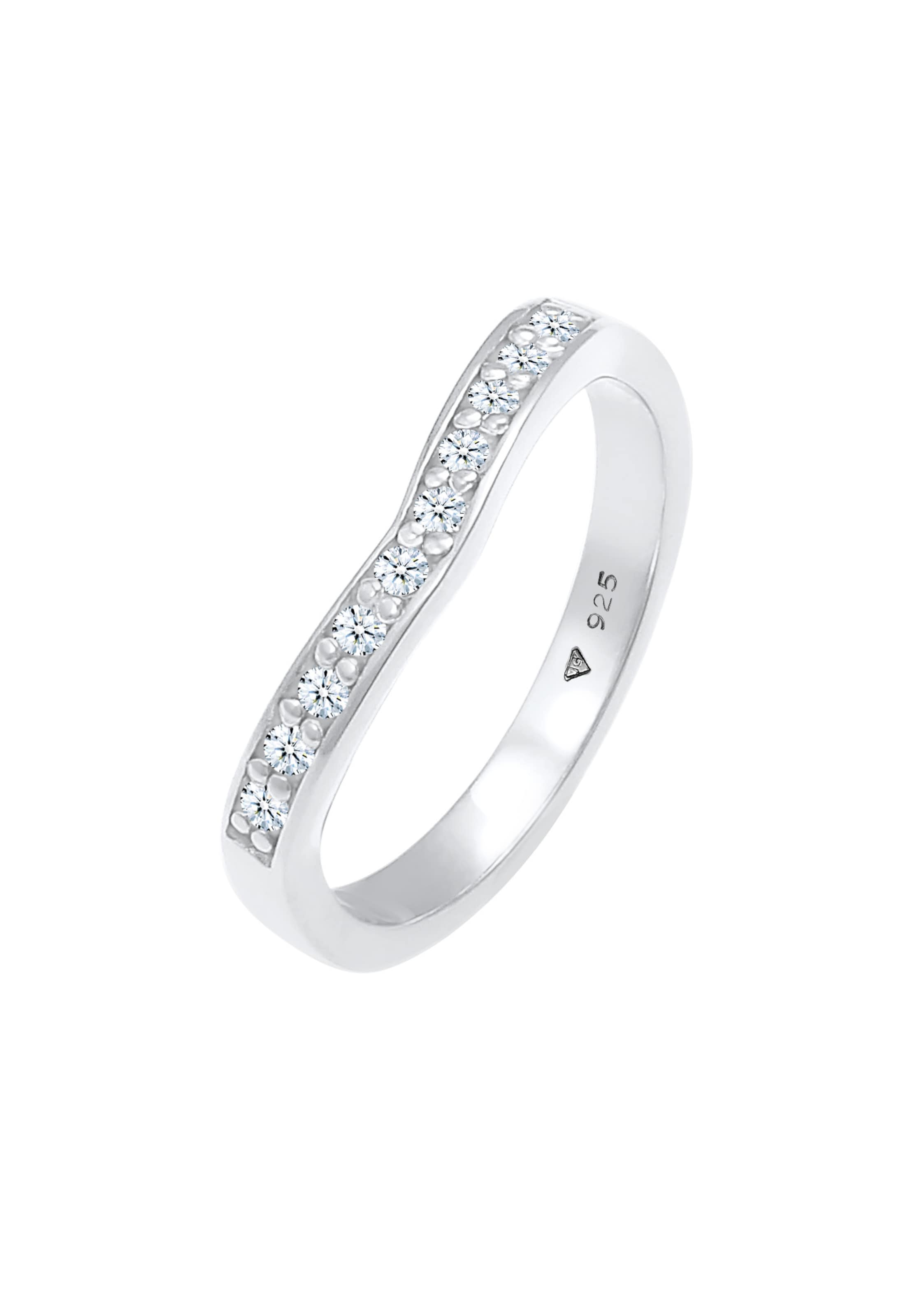 Elli DIAMONDS Ring in Zilver: voorkant