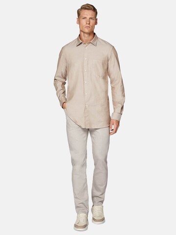 Coupe regular Chemise Boggi Milano en beige