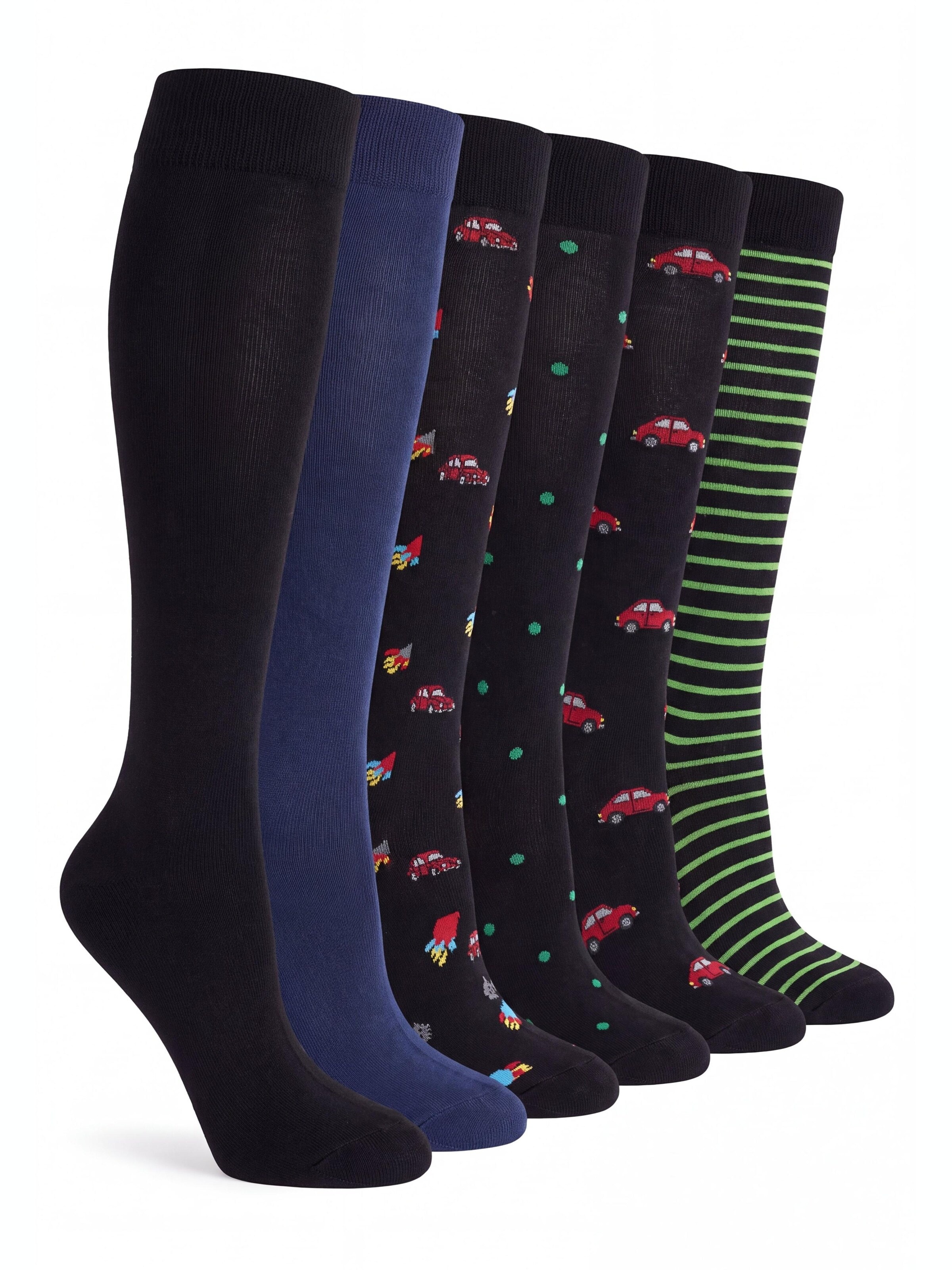 Ciocca Knee High Socks in Mixed colors: front