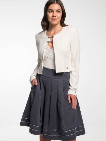 SPIETH & WENSKY Knit cardigan 'Emana' in White: front