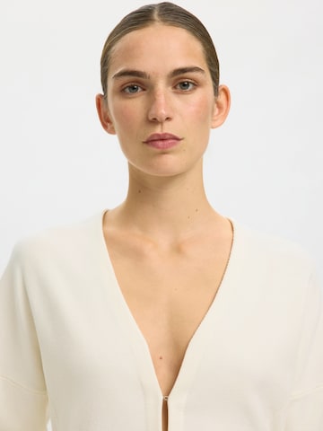 Cardigan 'SLFANEMONE' SELECTED en beige