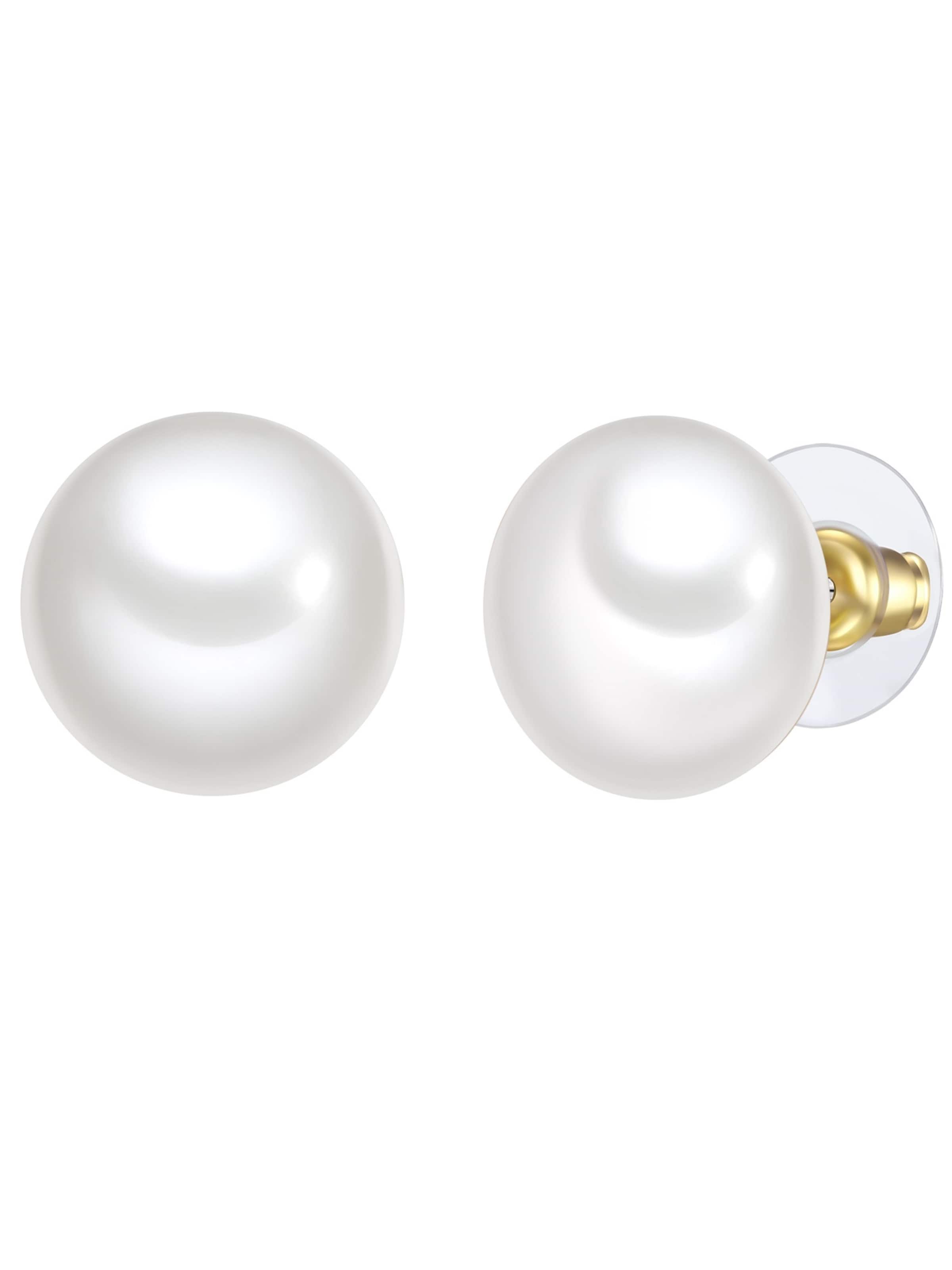 Yokoamii Oorbellen in Wit: voorkant