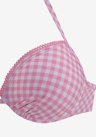 BUFFALO - Soutien de tecido Top de biquíni em rosa