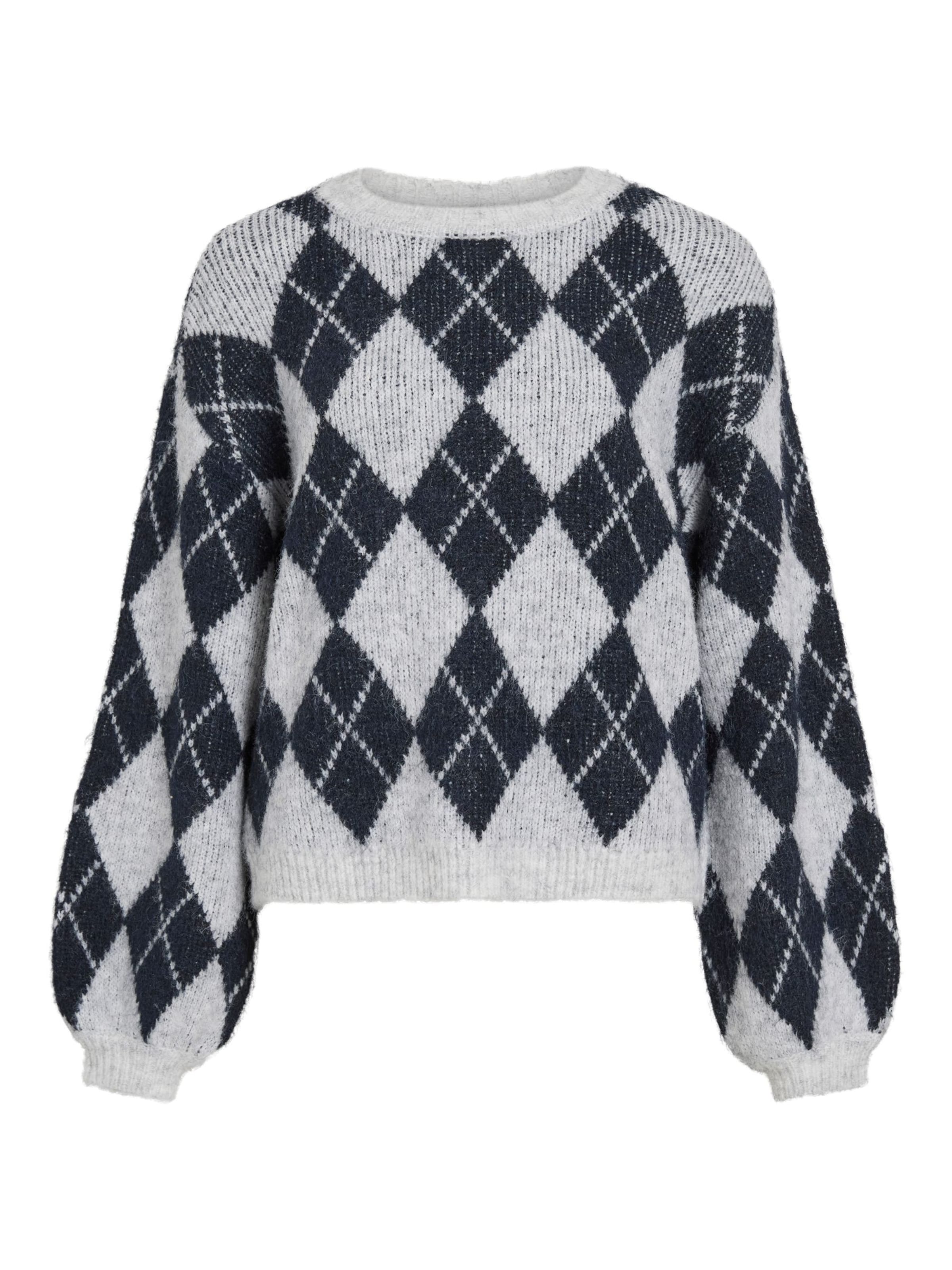 VILA Pullover 'VIKARLEY' in Grau: Vorderseite