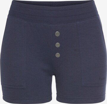 KangaROOS Skinny Short Pajama Set in Blue: front