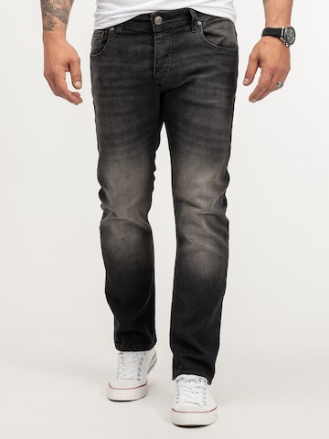 Lorenzo Loren Regular Jeans in Black: front
