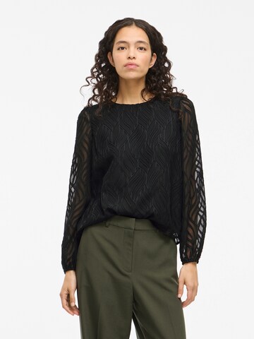 VILA Blouse 'VIMIKA' in Zwart: voorkant