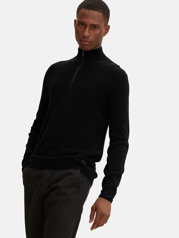 TOM TAILOR Sweater in Black