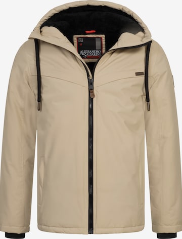 Veste d’hiver Alessandro Salvarini en beige : devant