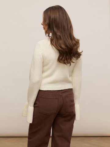 noar studios Knit Cardigan 'PEARL CARDIGAN' in White