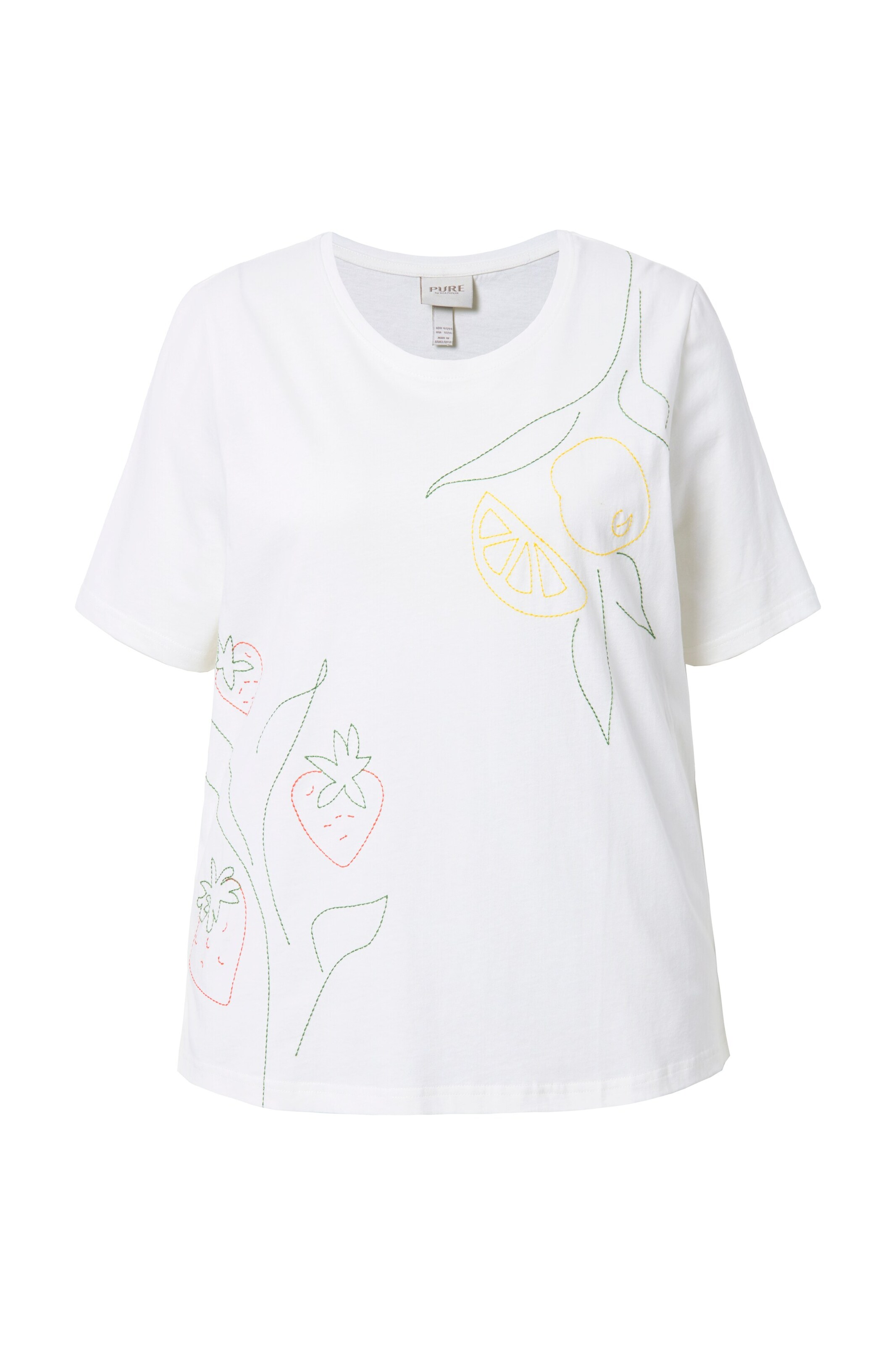 Ulla Popken Shirt in Weiß: Vorderseite