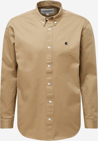 Carhartt WIP Button Up Shirt 'Madison' in Beige: front